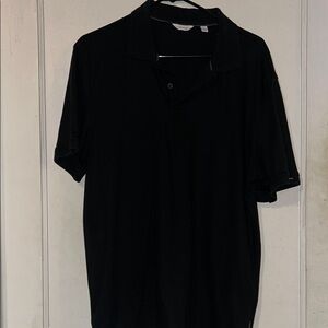 Calvin Klein Black Polo Shirt Classic Short Sleeve
